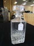 Crystal Glass Star-Cut Decanter, Star-Cut Top/Base