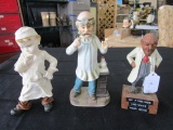 Lot - 3 Doctor Décor Figurines