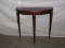 Cherry Finish Entry Console Table on Reeded Tapered Legs