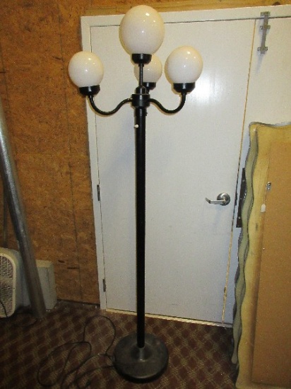 Decorative 3 Arm Street Lamp Post w/ Center Light Floor Lamp