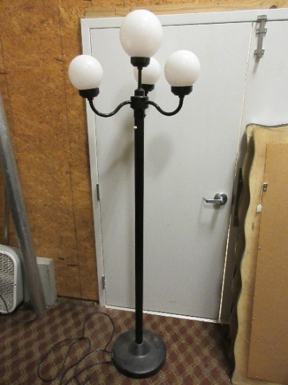 Decorative 3 Arm Street Lamp Post w/ Center Light Floor Lamp