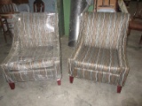 A.C. Furniture Co. Inc. Contemporary Lounge Chairs w/ Wood Tapered Legs