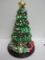 Thomas Pacconi Classics Blown Glass Decorated Christmas Tree w/ Presents Figure