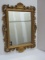 Homco Inc. Hollywood Regency Shell & Scroll Leaves Floral Molded Framed Wall Mirror