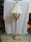 Elegant Candelabra 4 Arm Candle Stick Floor Lamp Antiqued Gilded Patina Classic Design