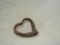 Stamped 925 Thailand Textured Finish Floating Heart Pendant