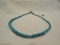 Gorgeous Southwestern Turquoise Graduated Rondelle Discs Fashion Necklace w/ Toggle Clasp