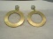 Giow Pair - Fashion Pierced Earrings by Sheila Fajl Dangle Hoop