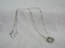 925 Italy FADI Chain Necklace w/ Crown & Cubic Zirconia Stones Pendant