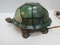 Tiffany Style Novelty Tortoise Accent Lamp