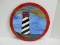Stain Glass Mosaic Lighthouse Design Mounted on Glass Disc 12