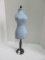 Decorative Dress Form w/ Beaded Tassel on Resin Gilded Patina Pedestal Base