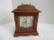 GNG Wood Case Quartz Carriage Style Battery Powered Clock & Key Holder