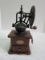 Replica Antique Cast Iron Hand Crank Coffee Mill w/ Grind Settings & Catch Drawer