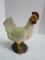 Vintage Figural Chicken Feed Plaster Bank