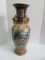 Stunning Porcelain Oriental Geisha Woman Garden Theme Double Handled Vase