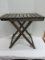 Folding Wood Slat Patio Table