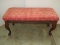 The Rose Hill Co. Inc. Queen Anne Style Upholstered Seat Bench