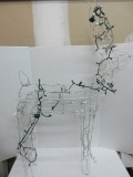 Metal Frame Lighted Reindeer Yard Figure