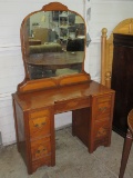 Depression Era Style Vanity w/ Attached Mirror