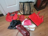 Lot - 2 Totes, Nine West Happy Red New, E-Spirit & Other Handbags/Pocket Books
