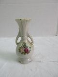 Porcelain Miniature Bud Vase Floral Spray Pattern
