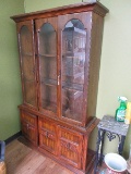 Trogdon Furniture Co. Spanish Revival Style Lighted China Cabinet