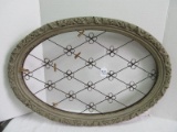 Ornate French Inspired Molded Scrolled leaf/Scalloped Shell Design Oval Frame
