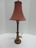Molded Relief Foliate Design Accent Lamp