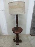 Pine Clover Leaf Design Table Floor Lamp