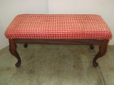 The Rose Hill Co. Inc. Queen Anne Style Upholstered Seat Bench