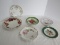 Porcelain Plates, 2 Handled Serving Trays, W. Germany Floral Spray Plate, Rosebuds