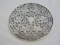 Webster Sterling Trivet Intricate Pierced Floral & Scrolled Leaves Design