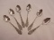 Set - 6 Sterling N.M. Demitasse Spoon w/ Pierced Floral Ornate Handles- 10 GRAMS EACH