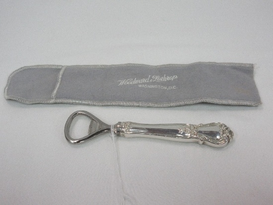 Gorham Sterling Handle Chantilly 1895 Pattern Bottle Opener