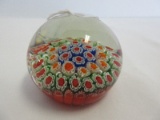 Millefiori Paperweight Polished Base