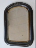 Depression Era Style Arched Framed Wall Décor Mirror w/ Relief Fruit/Foliage Accent