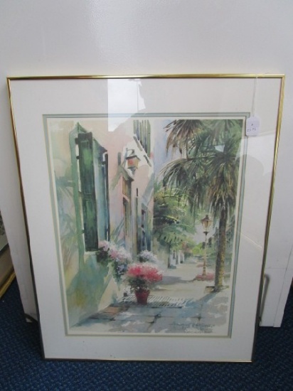 "Charleston in August" by Josie Van Gent Edell Artist Signed