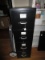 Black Metal Filing Cabinet 4 Drawers