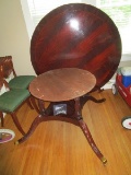 Mahogany Wooden Round Dining Table Top by Hickory Chair Co.
