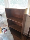 4 Tier Wooden Shelving Panel Back Adjustable Shelving