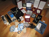 Costume Jewelry Lot in Cases - Necklaces, Earrings, Pendants, Etc.