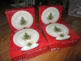 4 Boxes - Happy Holidays Nikko 3 Piece Ceramic Placement Sets