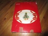 Happy Holidays Nikko Bowl Tree Design Platter in Box