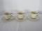 6 Piece - Lenox China Solitaire Pattern Trademark Ivory Color