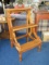 Wooden Stair Step Design Bric-A-Brac Display Shelving Carved Accent