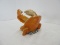 Resin Novelty Orange Crab Wine Bottle Holder