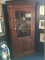 Stately Traditional Pennsylvania House Solid Cherry Lighted Corner China Cabinet