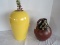 Lot - Ceramic Contemporary Yellow Glaze Vase 12 1/2