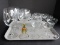 Lot - Misc. Wine & Champagne Stems Cliffs at Glass, Handmade Octopus, Etc.